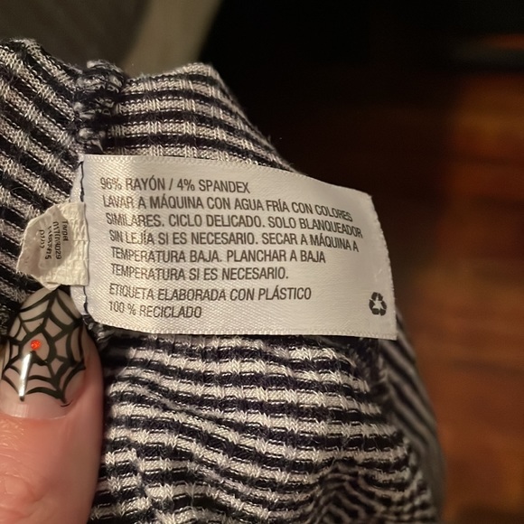 Navy and White Strip Tank - Picture 4 of 5